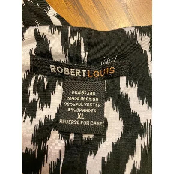 Robert Louis Romper Black & White with Waist tie XL - Picture 5 of 5